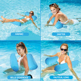 Fauteuil gonflable piscine 130x22x73cm pvc pliable portable flottant pour piscine pour piscine/plage chaise flottante gonflable