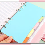 Cahier à feuilles mobiles A6 19*12.8cm100 feuilles  avec sac à fermeture éclair en PVC cahier à feuilles mobiles multifonctionnel