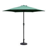 Parasol de jardin 2.7m parasol de jardin extérieur parasol de plage parapluie de jardin en demi-cercle pare-soleil extérieur vert