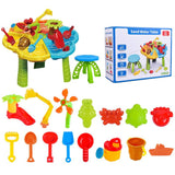 Table d'activité 33 accessoires table sable et eau table eau sable table d'eau exterieur jouet d'été pour enfants filles et garçons