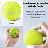 Tennis diamètre 6.3 cm caoutchouc naturel bonne élasticité feutre délicat imperméable vert balles de tennis pour l'entraînement