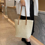 Sacoche 38x13x33cm paille à la mode et polyvalent printemps et été nouveau sac tissé voyage de plage sac à bandoulière personnalisé