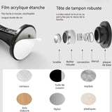 Butée de porte 4 pièces loquet de porte magnétique puissant en silicone barrière de porte silencieuse convient aux murs et aux sols