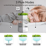 Humidificateur d'air 450ml diffuseur d'huiles essentielles de nuage de pluie avec télécommande minuterie 7 lumières LED de couleur