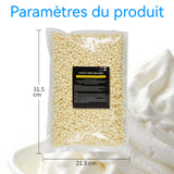 perles de cire chaude 1000g  arôme crème  sans papier  all over grande capacité  térébenthine naturelle 5.Bandes Cire Froide Visage