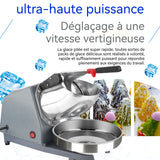 Broyeur à glace 2L machine à smoothie domestique et commerciale brise-glace à double lame 250W machine smoothie haute puissance