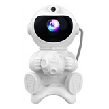 Lampe de projecteur astronaute avec enceinte bluetooth veilleuse rechargeable rotatif avec télécommande 8 types de ciel étoilé