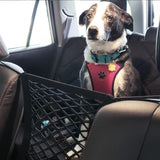 Filet d'isolation pour animaux de compagnie arrière de voiture, filet de rangement respirant et pratique pour voiture, poche