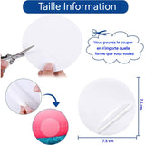 Rustine Piscine 10 pièces 7,5x7,5 cm Matériau PVC Haute élasticité Multifonction Réparation facile et durable Kit Reparation Piscine