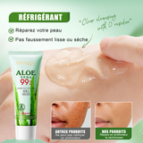 Gel d'aloe vera 50g aloe vera gel pour peaux sèches aloe vera pur gel hydratant apaisant naturel pour les visage cheveux et corps
