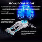Réchaud à gaz 315 x 385mm rechaud gaz puissance 4.5kw rechaud camping gaz maison plein air camping gaz gaziniere camping portabilité