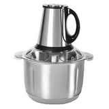 Hachoir a Viande Électrique 500W 6 lames 3 vitesses réglables capacité de 5 L acier inoxydable patin élastique antidérapant