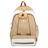Sac à dos scolaire 38x30x14cm sac à dos sport vent américain camping doux étudiants campus grande capacité sac à dos frais cartable