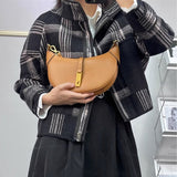 Une épaule Messenger sac fourre-tout en cuir croissant selle mode sac à dos aisselle boulette Croissant sac femme sac
