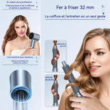 Ensemble de brosse soufflante 5 en 1 1100w 3 niveaux réglables avec ions négatifs peigne à air chaud brosse chauffante portable