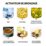 Accelerateur de bronzage 150ml activateur de bronzage avec vitamines E bronzage intense huile gel de bronzage pour banc solaire