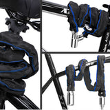 Chaîne antivol pour bicyclette 125CMChaîne cadenas antivol pour bicycletteCadenas pour motoSkateboard électrique Universel