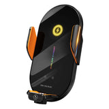 Support de téléphone de voiture ouvert et fermé Support de charge sans fil Support de navigation à capteur intelligent