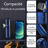 Mini pistolet de massage portable pour tissus profonds pistolet rechargeable pour fascias avec 3 têtes de massage remplaçables