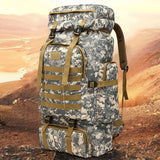 Sac à dos extérieur camouflage randonnée sac polochon randonnée grand sac à dos homme camping sac de voyage capacité 56-75L