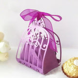 100 pièces  Boîte à bonbons Violet  Noël  Jour de la Saint-Valentin  Cadeau de mariage  Design en creux  Bonbonnière de mariage