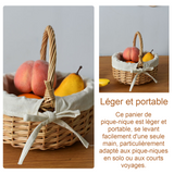 Panier de pique-nique 20x17x21cm panier de pique nique panier de plage corbeille a fruits panier pique nique panier stockage