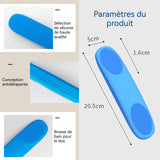 Brosse Dos Douche 206x16x50mm Nettoyage en profondeur Les deux côtés disponibles et Matériaus sûr Confortable Brosse de Bain