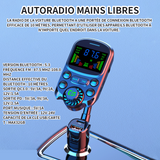 Autoradio bluetooth 5.3 récepteur d'autoradio autoradio mains libres convient aux véhicules courants 12v-24v sur le marché max 32GB