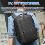 Sac à dos 46cm x29cm x19cm sac à bandoulière sac à bagages sac à antivol avec serrure à combinaison capacité sac multifonctionn