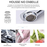 Robinet 17.5cm haut avec capteur d'eau automatique robinet lavabo électronique eau chaude et froide réglable l'eau sort rapidement