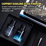 Parfum hommes 2 pièces ensemble 50ml de parfum coffret eau de toilette longue durée pour hommes eau de toilette boîte cadeau étoile