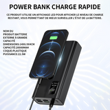 Batterie externe 20000mah 22.5w power bank power bank charge rapide charge rapide batterie portable portable batterie externe noir