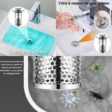 Bouchon evier cuisine 2pcs diamètre intérieur 33-40mm amovibles acier inoxydable filtre evier cuisine avec noyau ressort laiton