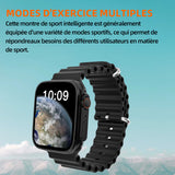 Montre intelligente 4 Modes 1.81 Pouces montre connectée femme homme montre de sport appels numérotation montre sport connectée