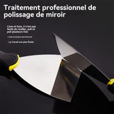 Grattoir 3 pièces avec 3 tailles différentes de raclettes poignée plastique pour taloche enduit couteau et finition d'enduits béton