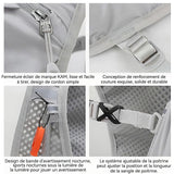 Sac à dos 21x7x38cm sac à dos pour le vélo la course à pied et la randonnée sac à dos d'hydratation gilet de sport respirant gris