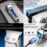 Tondeuse cheveux hommes professionnel tondeuse barbe et cheveux homme tondeuse barbe sans fil avec ecran LED tondeuse à cheveux kit