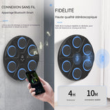 Machine de boxe musicale 6 positions cibles 12 vitesses et 12 rythmes bluetooth music boxing machine avec des gants poire de boxe