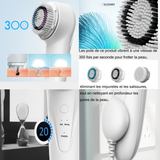 Brosse nettoyante visage 2 vitesses brosse faciale 300 oscillations par seconde nettoyant visage sonique chargement sans fil étanche