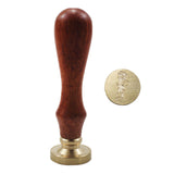 achet De Cire Personnalisé 2.5cm Personnalisé Sceau En Laiton Rétro Avec Poignée En Bois Timbre De Cire À Cacheter Carré Logo
