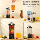 Presse-agrumes 600ml 3000mah presse-agrumes portable avec glace pilée presse-agrumes électrique avec lumière et affichage numérique