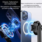 Perche à selfie 139cm bluetooth 5.2 magnétique perche à selfie trépied avec 2 lumières d'appoint détachables longueur rétractable