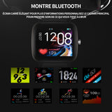 Montre connectée résolution d'écran 1.4 pouces 240x240dpi 160mah montre de sport intelligente étanche IP67 magnétique 248x38x11.5mm