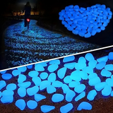 Galet lumineux cailloux 100 pièces pierres lumineuses gravier lumineux pavés herbe de jardin décoration de récipient de poissons