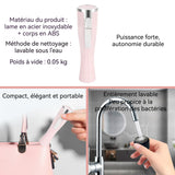 Épilateur 112x29x29mm Rasoir électrique pour femmes appareil de rasage des parties intimes mini appareil d'épilation privée rose