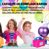 Pompe à ballon electrique 600w 220v 13000pa gonfleur ballon electrique avec double buse portable pompe à ballon anniversaire rose