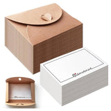 Enveloppe Kraft 25 Pièces avec 25 Cartes Vierges pour NoëlInvitation au Mariage Cartes Vœux Fête D'Anniversaire Meilleurs Vœux