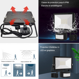 Projecteur led 2 pcs 30W IP66 avec télécommand de étanche spot extérieur portable super brillante projecteur led spot exterieur