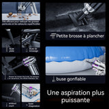 Souffleur air 100w 800000rpm 6-16KPA  avec 8 buses de gonflage différentes soufflage et aspiration souffleur poussière à un bouton