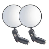 Rétroviseur vélo Lot de 2 rétroviseurs adapté pour rétroviseur de vélo 18-22 mm réflecteur universel équipement de cyclisme noir